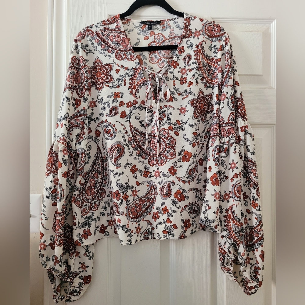 Banana Republic Paisley Blouse